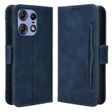 Motorola Edge 50 Pro Pung Cover med Kortholder - Blå