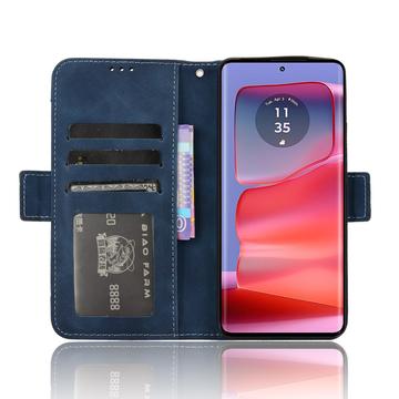 Motorola Edge 50 Pro Pung Cover med Kortholder - Blå