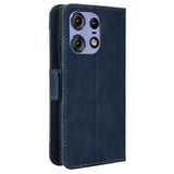 Motorola Edge 50 Pro Pung Cover med Kortholder - Blå