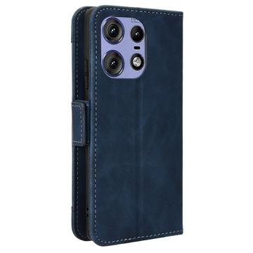 Motorola Edge 50 Pro Pung Cover med Kortholder - Blå