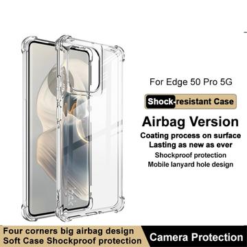 Motorola Edge 50 Pro Imak Faldsikkert TPU Cover - Gennemsigtig