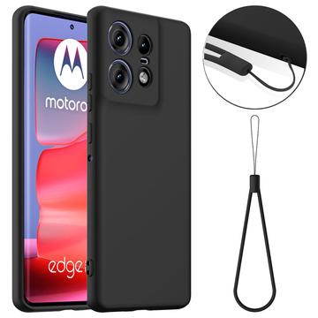 Motorola Edge 50 Pro Liquid Silikone Cover - MagSafe Kompatibel - Sort