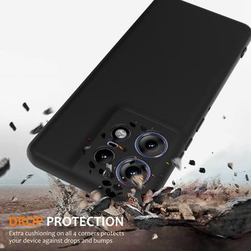 Motorola Edge 50 Pro Liquid Silikone Cover - MagSafe Kompatibel - Sort