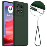 Motorola Edge 50 Pro Liquid Silikone Cover - MagSafe Kompatibel - Mørkegrøn