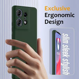 Motorola Edge 50 Pro Liquid Silikone Cover - MagSafe Kompatibel - Mørkegrøn