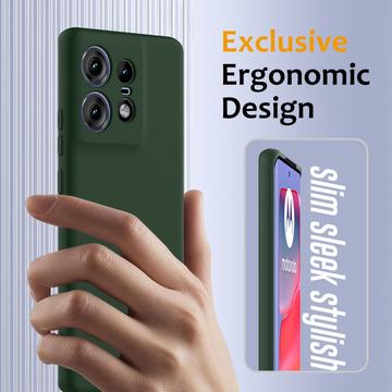 Motorola Edge 50 Pro Liquid Silikone Cover - MagSafe Kompatibel - Mørkegrøn