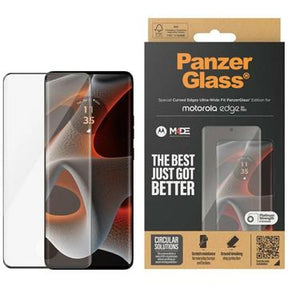 Motorola Edge 50 Pro/50 Ultra PanzerGlass Ultra-Wide Fit EasyAligner Skærmbeskyttelse Hærdet Glas - Sort Kant