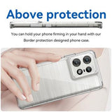 Motorola Edge 50 Pro Ridsefast Hybrid Cover - Gennemsigtig