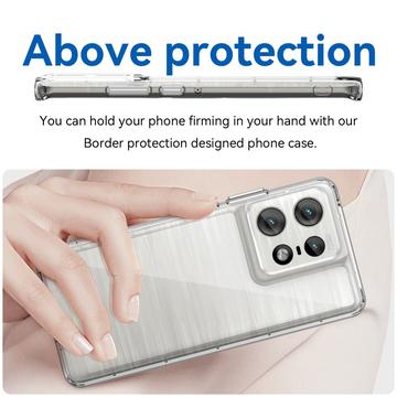 Motorola Edge 50 Pro Ridsefast Hybrid Cover - Gennemsigtig
