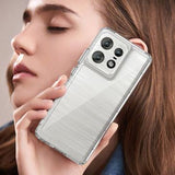 Motorola Edge 50 Pro Ridsefast Hybrid Cover - Gennemsigtig