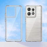 Motorola Edge 50 Pro Ridsefast Hybrid Cover - Gennemsigtig