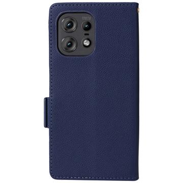 Motorola Edge 50 Pro Pung med Magnetisk Lukning - mørkeblå