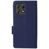Motorola Edge 50 Pro Pung med Magnetisk Lukning - mørkeblå