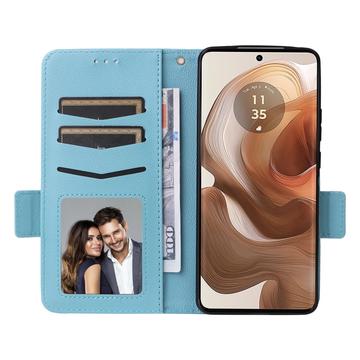 Motorola Edge 50 Ultra/Moto X50 Ultra Pung med Magnetisk Lukning - babyblå