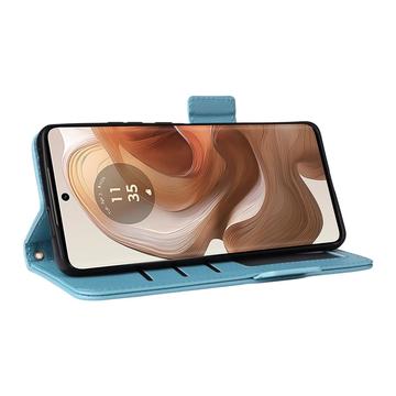 Motorola Edge 50 Ultra/Moto X50 Ultra Pung med Magnetisk Lukning - babyblå