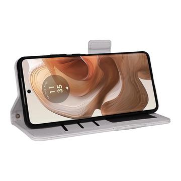 Motorola Edge 50 Ultra/Moto X50 Ultra Pung med Magnetisk Lukning - hvid
