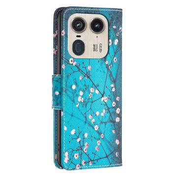 Motorola Edge 50 Ultra/Moto X50 Ultra Wonder Series Pung - Hvide Blomster