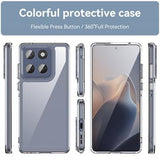 Motorola Edge 60/60 Fusion Anti-Shock Hybrid Cover - Gennemsigtig