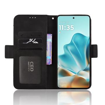 Motorola Edge 60/60 Fusion Kortholder Pung Etui - Sort