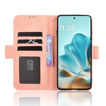 Motorola Edge 60/60 Fusion Kortholder Pung Etui - Pink