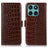 Motorola Edge 60 Fusion Crocodile Series Læderpung med RFID - Brun