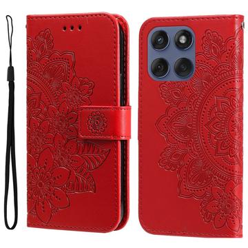 Motorola Edge 60 Fusion Mandala Series Etui med Pung - Rød