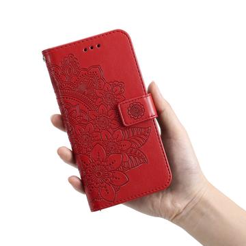 Motorola Edge 60 Fusion Mandala Series Etui med Pung - Rød