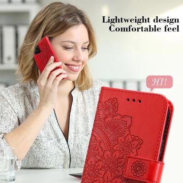 Motorola Edge 60 Fusion Mandala Series Etui med Pung - Rød