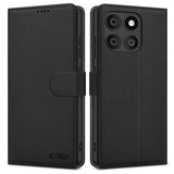 Motorola Edge 60 Fusion Tech-Protect Pung Cover med Magnet og Stativ - Sort