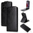 Motorola Edge 60 Fusion Vertikal Flip Taske med Kortholder - Sort
