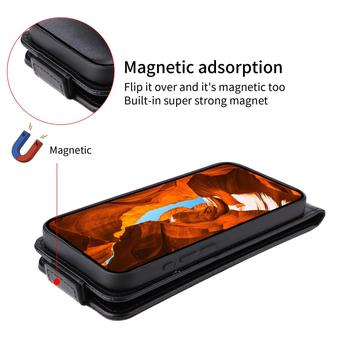 Motorola Edge 60 Fusion Vertikal Flip Taske med Kortholder - Sort