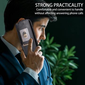Motorola Edge 60 Fusion Vertikal Flip Taske med Kortholder - Sort