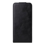 Motorola Edge 60 Fusion Vertikal Flip Taske med Kortholder - Sort