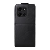 Motorola Edge 60 Fusion Vertikal Flip Taske med Kortholder - Sort