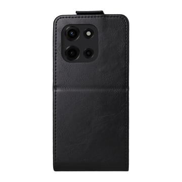Motorola Edge 60 Fusion Vertikal Flip Taske med Kortholder - Sort