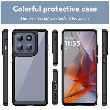 Motorola Edge 60 Pro Anti-Shock Hybrid Cover - Sort