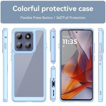 Motorola Edge 60 Pro Anti-Shock Hybrid Cover - Blå