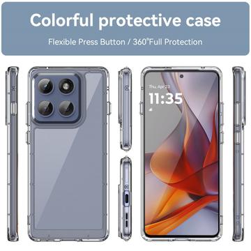 Motorola Edge 60 Pro Anti-Shock Hybrid Cover - Gennemsigtig