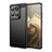 Motorola Edge 60 Pro/Edge (2025) Børstet TPU Cover - Karbonfiber - Sort