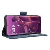 Motorola Edge 60 Pro Kortholder Pung Etui - Blå