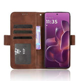 Motorola Edge 60 Pro Kortholder Pung Etui - Brun