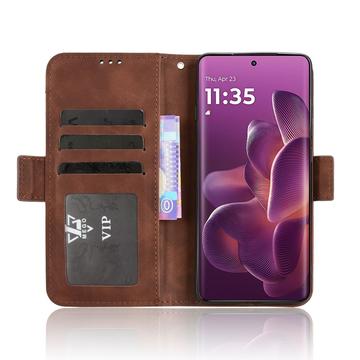 Motorola Edge 60 Pro Kortholder Pung Etui - Brun