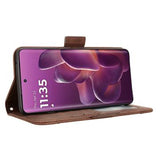 Motorola Edge 60 Pro Kortholder Pung Etui - Brun