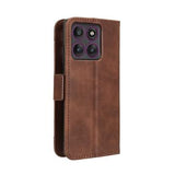 Motorola Edge 60 Pro Kortholder Pung Etui - Brun