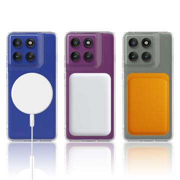 Motorola Edge 60 Pro Hybrid Cover - MagSafe Kompatibel - Gennemsigtig