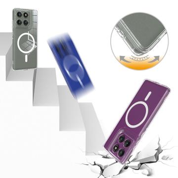 Motorola Edge 60 Pro Hybrid Cover - MagSafe Kompatibel - Gennemsigtig