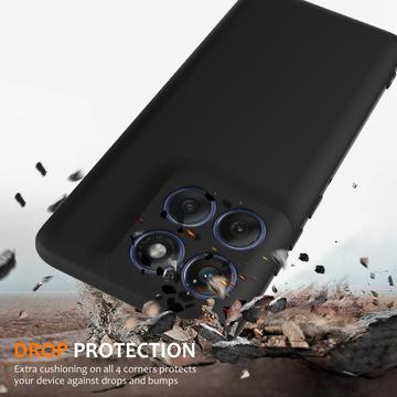 Motorola Edge 60 Pro Liquid Silikone Cover - MagSafe Kompatibel - Sort