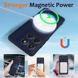 Motorola Edge 60 Pro Liquid Silikone Cover - MagSafe Kompatibel - Mørkeblå