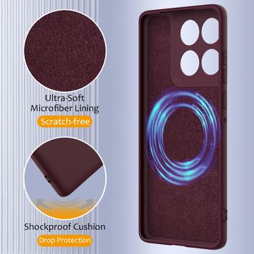 Motorola Edge 60 Pro Liquid Silikone Cover - MagSafe Kompatibel - Vinrød