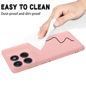 Motorola Edge 60 Pro Flydende silikone cover med håndrem - Pink